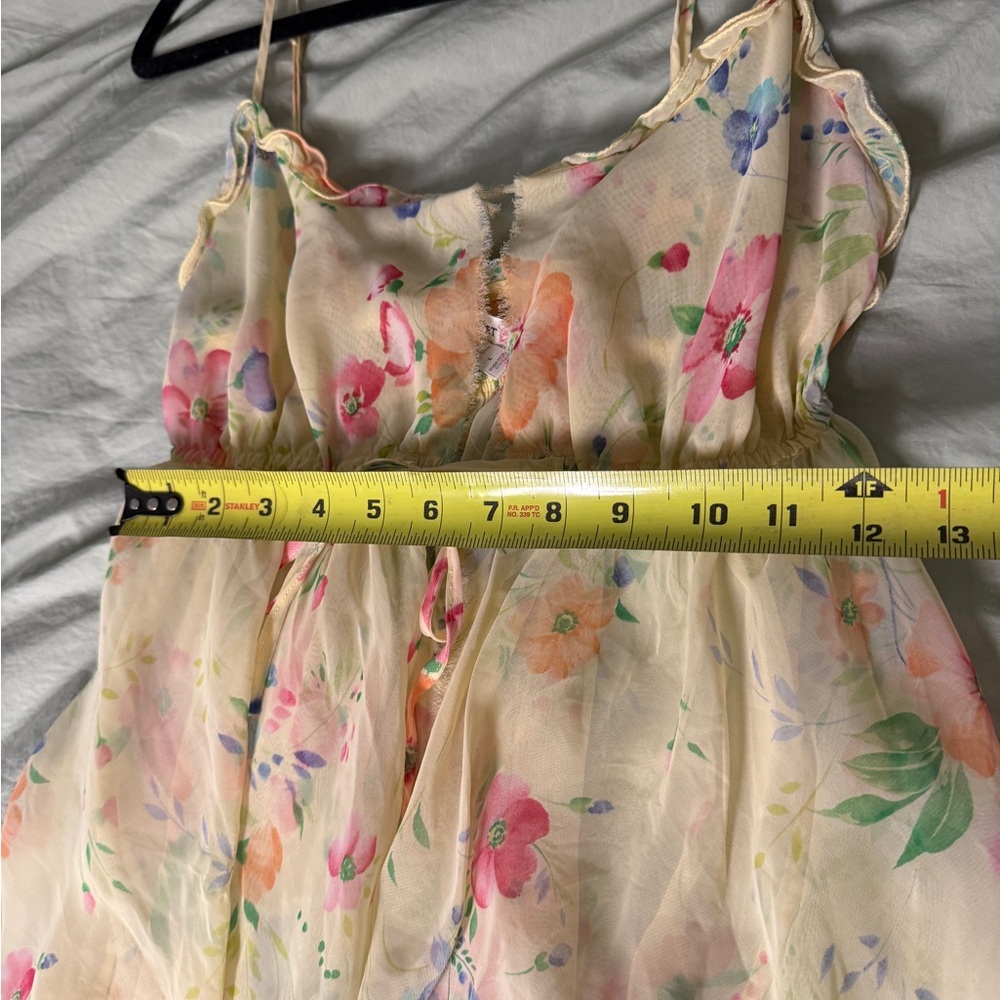 Victoria’s Secret yellow floral babydoll top - Picture 12 of 14
